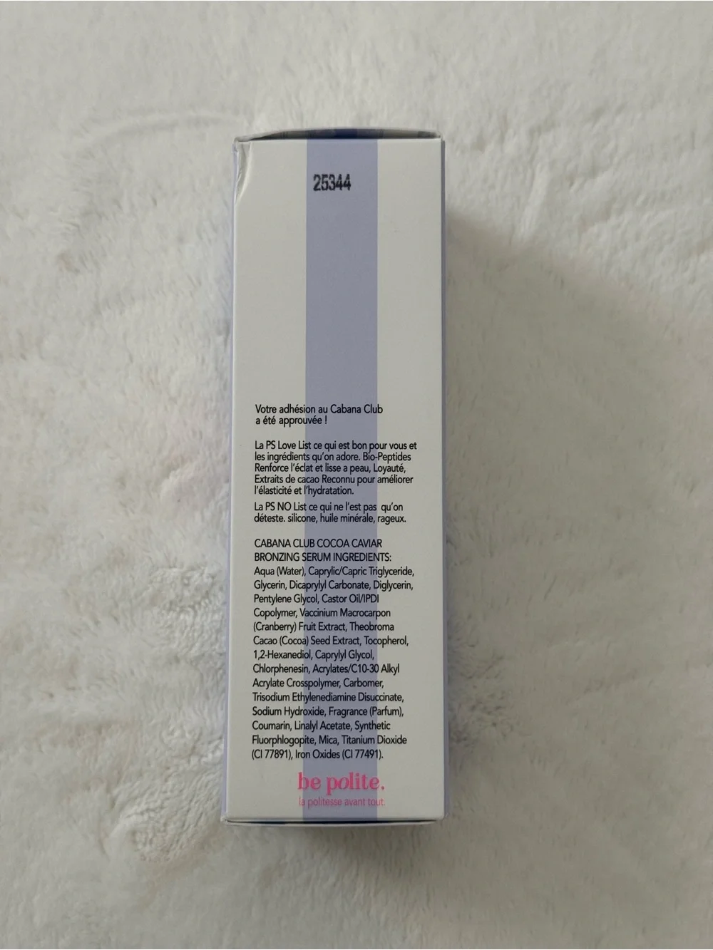 Polite Society Cabana Club Cocoa Caviar Bio-Peptide Bronzing Serum 1 fl oz Full